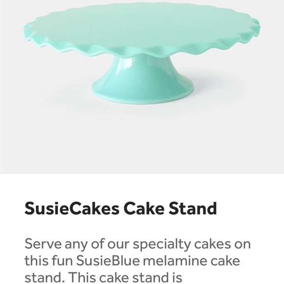 Susie Cakes Vintage Look SusieBlue Melamine Cake 🎂 Stand NEW NIB - Picture 3 of 5